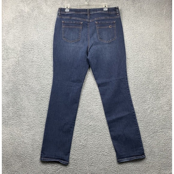 Chicos Jeans Womens Chicos Size 2 Regular US 12/14 Medium Wash Mid Rise - Picture 9 of 12